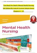 TEST BANK For Davis Advantage for Neeb's Mental Health Nursing&comma; 6th Edition By Linda M&period; Gorman&comma; Robynn Anwar&comma; Verified Chapters 1 - 22&comma; Complete Newest Version