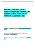   IBEC STATE EXAM WITH CORRECT QUESTIONS AND CORRECTRY ANALYZED ANSWERS &lpar;ACTUAL EXAM&rpar; ALREADY GRADED A&plus; LATEST 2025 &ndash; 2026  