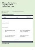 PSI Real Estate State Exam &lpar;NJ&rpar; Updated &sol; Key Questions with 100&percnt; Correct Answers&period;