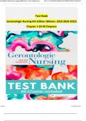 Test Bank Gerontologic Nursing 6th Edition &lpar;Meiner&comma; 2025&rpar; Chapter 1-29 &vert; All Chapters Complete Update 9780323498111 PDF NEWEST EDITION INSTANT DOWNLOAD