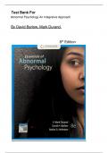 Test Bank For Essentials of Abnormal Psychology 8th Edition by David Barlow &vert; All Chapters 1-14&vert; Latest Edition 2025