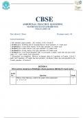 CBSE ADDITIONAL PRACTICE QUESTIONS MATHEMATICS STANDARD &lpar;041&rpar; Class X &vert; 2024-25