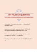 CPO FDLE EXAM QUESTIONS WITH GUARANTEED ACCURATE ANSWERS &vert;VERIFIED 