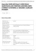 Maryville NURS 623 Exam 3&comma; 2025 EXAM QUESTIONS AND VERIFIED ANSWERS &lpar;100&percnt; CORRECT ANSWERS&rpar; A&plus; GRADED &vert; ALREADY PASSED&excl;&excl;