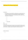 SBI Bank &lpar;Po&rpar; Reasoning Exam