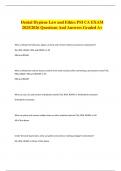 Dental Hygiene Law and Ethics PSI CA EXAM 2025&sol;2026 Questions And Answers Graded A&plus; 