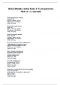 Relias Dysrhythmia Basic A Exam questions with correct answers