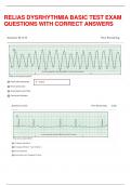RELIAS DYSRHYTHMIA BASIC TEST EXAM QUESTIONS WITH CORRECT ANSWERS 