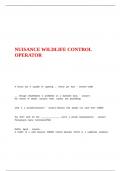 NUISANCE WILDLIFE CONTROL OPERATOR