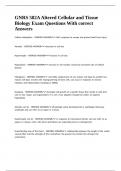 GNRS 582A Altered Cellular and Tissue Biology Exam Questions With correct Answers