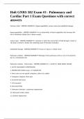 Holt GNRS 582 Exam -3 - Pulmonary and Cardiac Part 1 Exam Questions with correct answers&period;