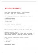 NUISANCE WILDLIFE