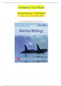 Test Bank - for Marine Biology&comma; 12th Edition by Peter Castro and Michael Huber&comma;ISBN&semi; 9780071318570 All Chapters 1-18 Fully Covered&comma;Complete Guide A&plus;&vert;&vert;LATEST  EDITION&period;