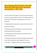 Core Subjects EC-6 Practice Test with  Rationale 2025&sol;2026 Exam Questions  and Answers &vert; 100&percnt; Pass 