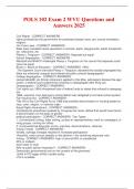 POLS 102 Exam 2 WVU Questions and Answers 2025