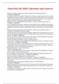 Final Pols 102 SDSU Questions and Answers