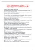 POLS 102 &lpar;Summer - 6 Week - VVC - Dupree&rpar; Questions and Answers 2025