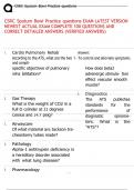 CSRC Sputum Bowl Practice questions EXAM LATEST VERSION  NEWEST ACTUAL EXAM COMPLETE 100 QUESTIONS AND  CORRECT DETAILED ANSWERS &lpar;VERIFIED ANSWERS&rpar; 