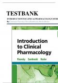 Test Bank for Introduction to Clinical Pharmacology 10th Edition Visovsky &vert; 9780323755351 &vert; All Chapters with Answers and Rationals