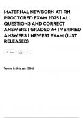 MATERNAL NEWBORN ATI RN PROCTORED EXAM 2025 &vert; ALL QUESTIONS AND CORRECT ANSWERS &vert; GRADED A&plus; &vert; VERIFIED ANSWERS &vert; NEWEST EXAM &lpar;JUST RELEASED&rpar;