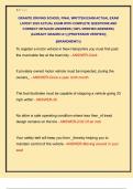 GRANITE DRIVING SCHOOL FINAL WRITTEN EXAM ACTUAL EXAM  LATEST 2025 ACTUAL EXAM WITH COMPLETE QUESTIONS AND  CORRECT DETAILED ANSWERS &lpar;100&percnt; VERIFIED ANSWERS&rpar;  &vert;ALREADY GRADED A&plus;&vert; &vert;&vert;PROFESSOR VERIFIED&vert;&vert;   &vert;&vert;BRANDNEW&excl;&excl;&excl;&vert;&vert;