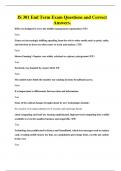 IS 301 End Term Exam Questions and Correct Answers&period;