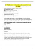IS 301 Lecture 9 Exam Questions and Correct Answers&period;