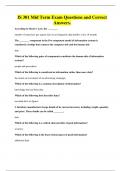 IS 301 Mid Term Exam Questions and Correct Answers&period;