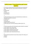 IS 301 Lecture 7 Exam Questions and Correct Answers&period;