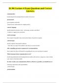 IS 301 Lecture 4 Exam Questions and Correct Answers&period;