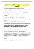IS 301 Lecture 5 Exam Questions and Correct Answers&period;