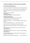 CPWM GOVERNMENT QUESTIONS AND ANSWERS