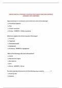 NBDHE DENTAL HYGIENIST PRACTICE TEST QUESTIONS AND CORRECT ANSWERS 100&percnt; VERIFIED&excl;&excl;