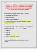 FIREFIGHTER 1C FINAL EXAM AND PRACTICE EXAM  QUESTIONS 2025 ACTUAL EXAM COMPLETE 450  QUESTIONS WITH DETAILED VERIFIED ANSWERS  &sol;A&plus; GRADE ASSURED&sol; BRAND NEW&excl;&excl;&excl;&excl; 