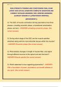 ISSA STRENGTH TRAINING AND CONDITIONING FINAL EXAM  LATEST 2025 ACTUAL EXAM WITH COMPLETE QUESTIONS AND  CORRECT DETAILED ANSWERS &lpar;100&percnt; VERIFIED ANSWERS&rpar;  &vert;ALREADY GRADED A&plus;&vert; &vert;&vert;PROFESSOR VERIFIED&vert;&vert;   &vert;&vert;BRANDNEW&excl;&excl;&excl;&vert;&vert;