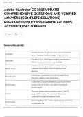 Adobe Illustrator CC 2025 UPDATE&vert; COMPREHENSIVE QUESTIONS AND VERIFIED ANSWERS &lpar;COMPLETE SOLUTIONS&rpar; GUARANTEED SUCCESS &vert;GRADE A&plus;&excl;&excl; &lpar;100&percnt; ACCURATE&rpar; GET IT RIGHT&excl;&excl;