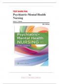 Test Bank for Psychiatric-Mental Health Nursing 8th Edition by Sheila L. Videbeck ISBN 9781975116378 Chapter 1-24 | Complete Guide A+