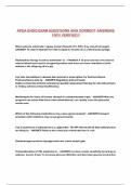 APEA ENDO EXAM QUESTIONS AND CORRECT ANSWERS 100&percnt; VERIFIED&excl;&excl;