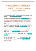 FL LAWS & RULES CHIROPRACTIC NEWEST 2025 QUESTIONS AND CORRECT ANSWERS &vert; VERIFIED ANSWERS 2025-2026