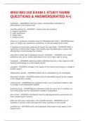 WSU BIO 102 EXAM 1 STUDY GUIDE QUESTIONS & ANSWERS&lpar;RATED A&plus;&rpar;