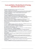 Laws and Rules&colon; Florida Board of Nursing Questions and Answers
