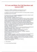 FL Laws and Rules Test Full Questions and Answers 2025