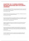CHAPTER 19&sol;1&colon; FLORIDA GENERAL REVIEW QUESTIONS WITH ACCURATE ANSWERS