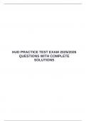  HUD PRACTICE TEST EXAM 2025&sol;2026 QUESTIONS WITH COMPLETE SOLUTIONS