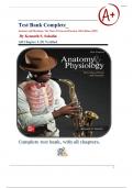 Anatomy & Physiology&colon; The Unity of Form and Function &lpar;10th Ed&rpar; by Saladin &ndash; Updated Chapters 1-29 Exam Bank with Verified Answers