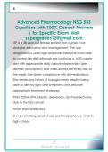 Advanced Pharmacology NSG 533  Questions with 100&percnt; Correct Answers  &vert; for Specific Exam Mail  supergrades12&commat;gmail&period;com 