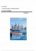 Test Bank for Accounting Essentials for Hospitality Managers 4th Edition by Chris Guilding&comma; All Chapters Included