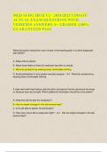 MED SURG HESI V2 - 2024&sol;2025 UPDATE ACTUAL EXAM QUESTIONS WITH VERIFIED ANSWERS A&plus; GRADED &vert;&vert;100&percnt; GUARANTEED PASS