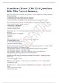 State Board Exam CCPA 2024 Questions With 200&plus; Correct Answers&comma;&period;