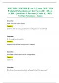 NSG 3850 &sol; NSG3850 Exam 3 &lpar;Latest 2025 &sol; 2026 Update&rpar; Pathophysiology for Nurses II &vert; 100 out of 100 &vert; Questions & Answers &vert; Grade A &vert; 100&percnt; Verified Solutions &ndash; Galen